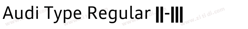Audi Type Regular 字体字体转换